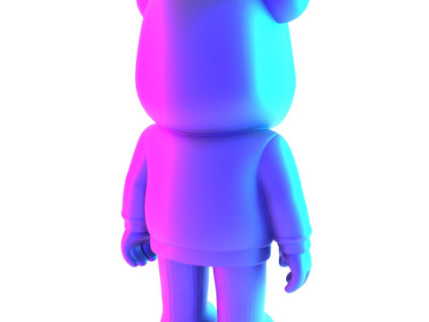 3D Printing Bearbrick x VLONE Hooded hype streetwear 2 toy 3D Model