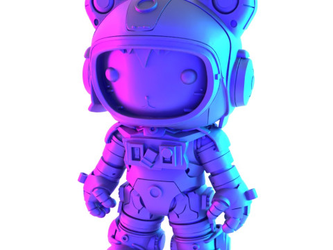 3D Printing Cyberpunk Hello Kitty Mecha Neko toy 3D Model