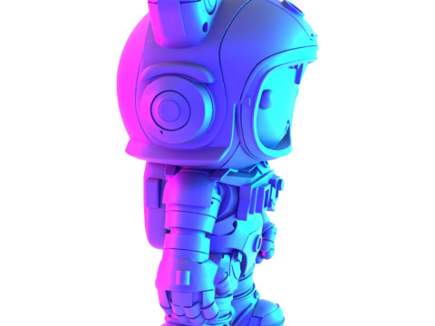 3D Printing Cyberpunk Hello Kitty Mecha Neko toy 3D Model