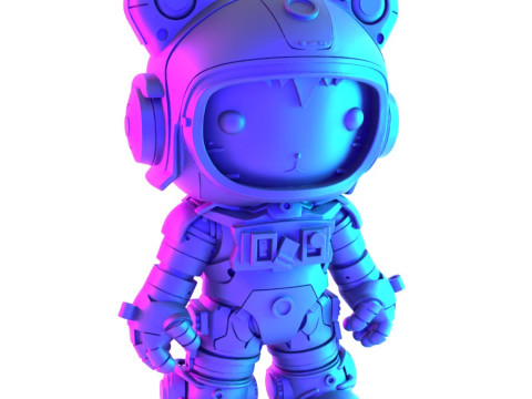 3D Printing Cyberpunk Hello Kitty Mecha Neko toy 3D Model