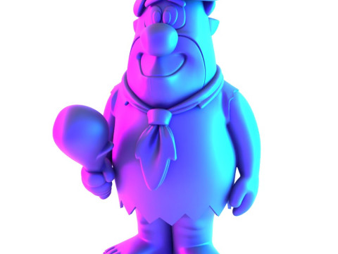 3D Printing FredFlintstone toy 3D मॉडल