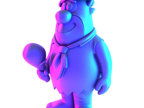 3D Printing FredFlintstone toy 3D Model