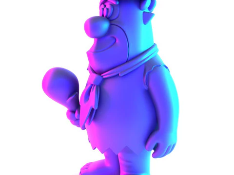 3D Printing FredFlintstone toy 3D Model