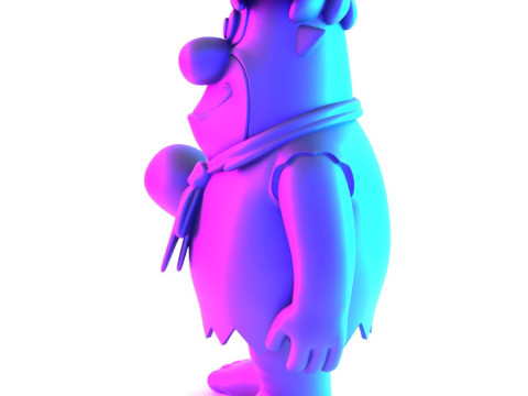 3D Printing FredFlintstone toy 3D मॉडल
