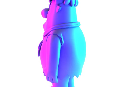 3D Printing FredFlintstone toy 3D Model