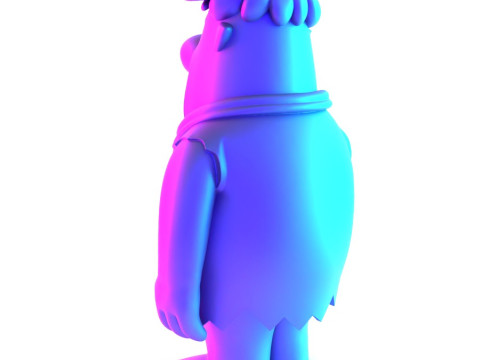 3D Printing FredFlintstone toy 3D मॉडल