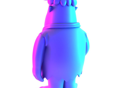 3D Printing FredFlintstone toy 3D मॉडल