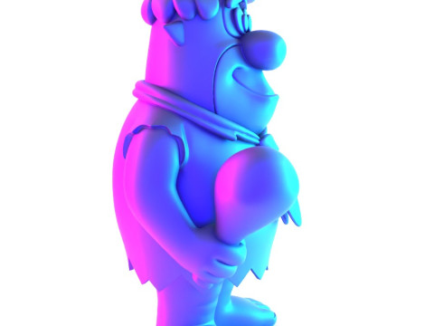 3D Printing FredFlintstone toy 3D मॉडल