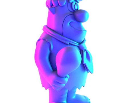 3D Printing FredFlintstone toy 3D Model