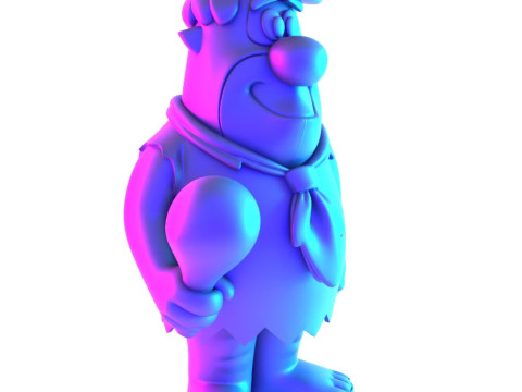 3D Printing FredFlintstone toy 3D मॉडल