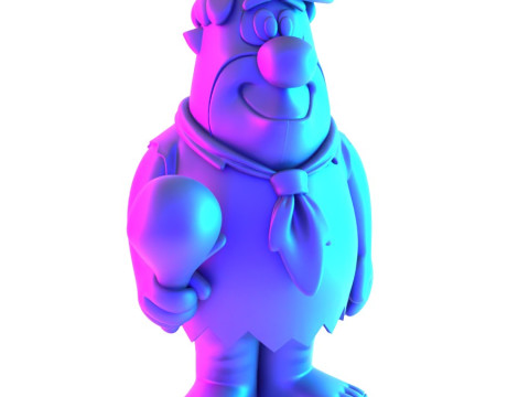 3D Printing FredFlintstone toy 3D मॉडल