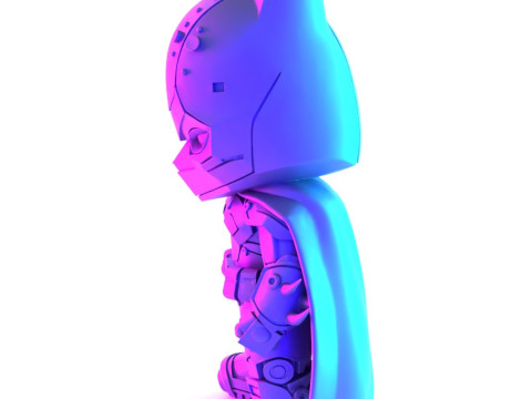 3D Printing Cyberpunk Batman Mecha toy Modelo 3D