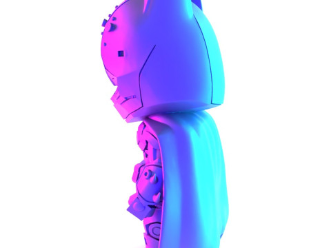 3D Printing Cyberpunk Batman Mecha toy Modelo 3D