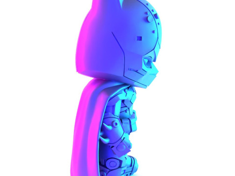 3D Printing Cyberpunk Batman Mecha toy Modelo 3D