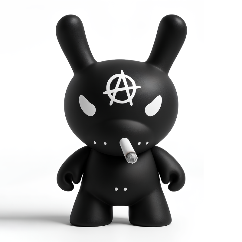 3D Printing Black Anarchy Rabbit Punk Grunge toy 3D Modell .c4d .max .obj .3ds .fbx .stl .blend 