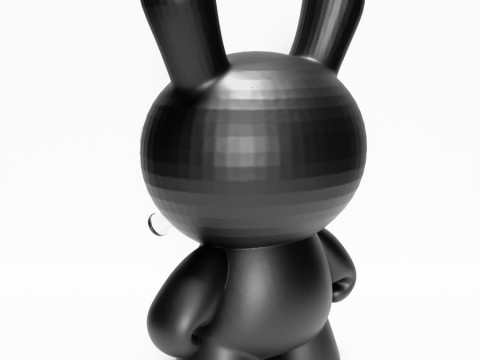 3D Printing Black Anarchy Rabbit Punk Grunge toy 3D Modell