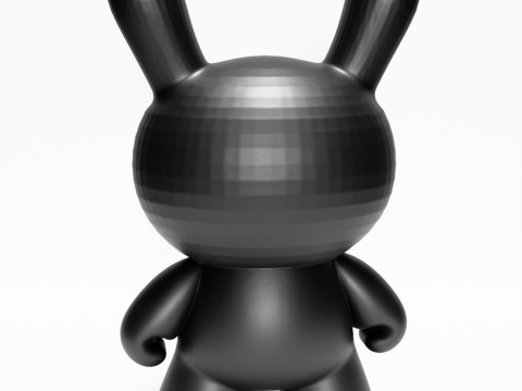3D Printing Black Anarchy Rabbit Punk Grunge toy 3D Modell