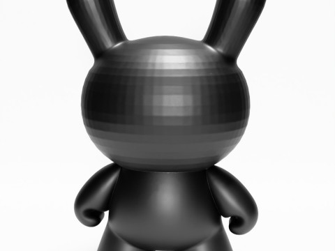 3D Printing Black Anarchy Rabbit Punk Grunge toy 3D Modell