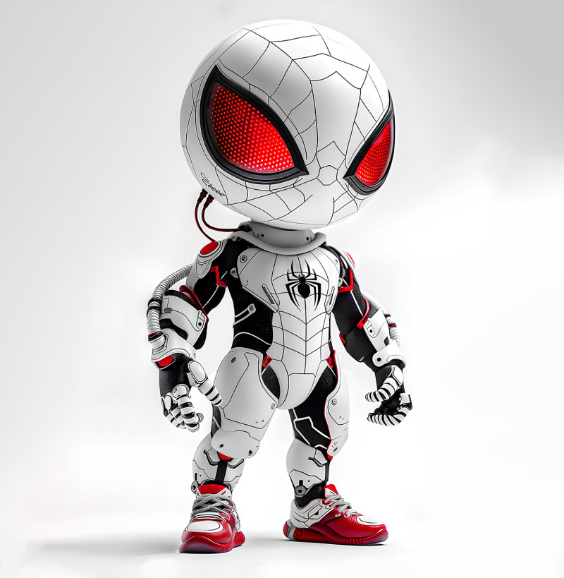 3D Printing Cyberpunk Spiderman Mecha toy Modelo 3D .c4d .max .obj .3ds .fbx .stl .blend 