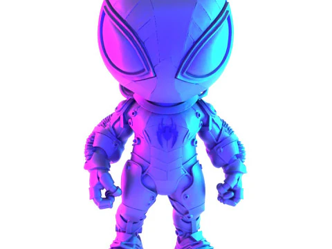 3D Printing Cyberpunk Spiderman Mecha toy 3D Model