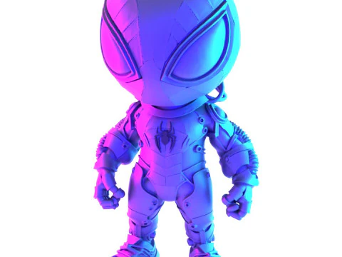 3D Printing Cyberpunk Spiderman Mecha toy 3D Model