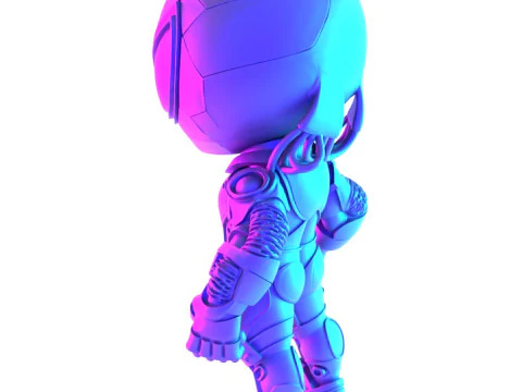 3D Printing Cyberpunk Spiderman Mecha toy 3D Model