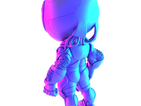 3D Printing Cyberpunk Spiderman Mecha toy 3D Model