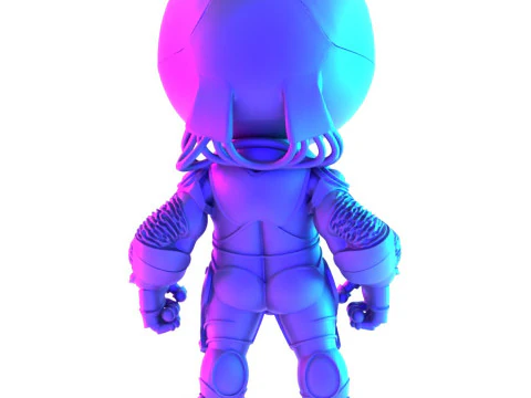 3D Printing Cyberpunk Spiderman Mecha toy 3D Model