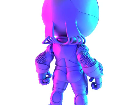 3D Printing Cyberpunk Spiderman Mecha toy 3D Model