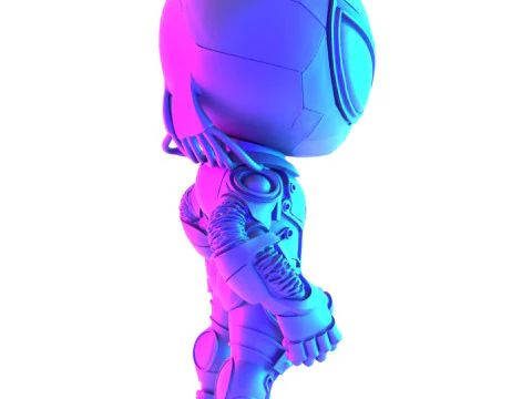 3D Printing Cyberpunk Spiderman Mecha toy 3D Model