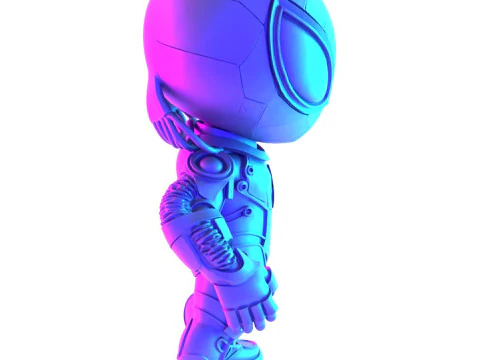 3D Printing Cyberpunk Spiderman Mecha toy 3D Model
