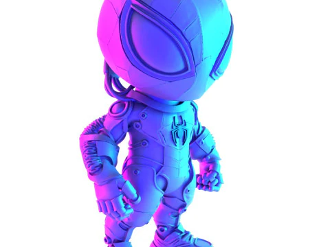 3D Printing Cyberpunk Spiderman Mecha toy 3D Model