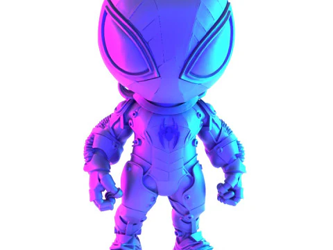3D Printing Cyberpunk Spiderman Mecha toy 3D Model
