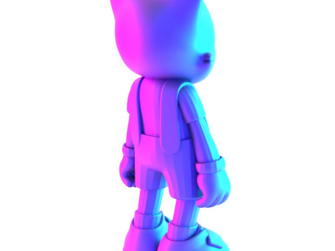 3D Printing Janky Superplastic Lil Helpers toy 3D Model