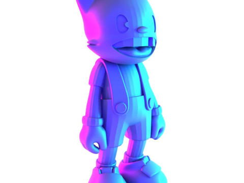 3D Printing Janky Superplastic Lil Helpers toy 3D Model