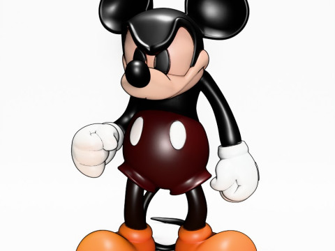 3D Printing Mad Mickey Mouse Dark toy Model 3D