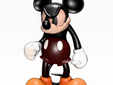 3D Printing Mad Mickey Mouse Dark toy 3D Model
