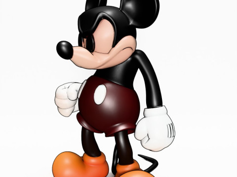 3D Printing Mad Mickey Mouse Dark toy Model 3D