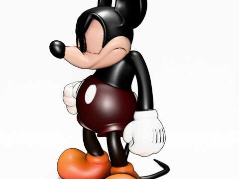 3D Printing Mad Mickey Mouse Dark toy Model 3D