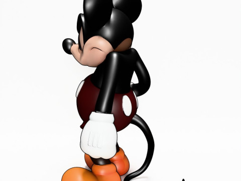 3D Printing Mad Mickey Mouse Dark toy Model 3D