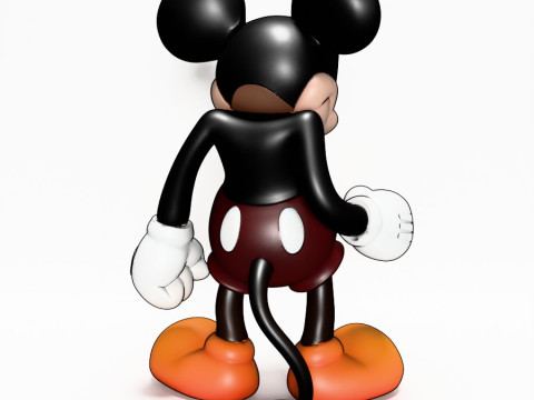 3D Printing Mad Mickey Mouse Dark toy Model 3D