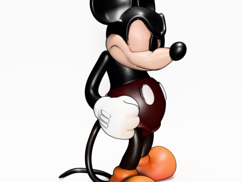 3D Printing Mad Mickey Mouse Dark toy Model 3D