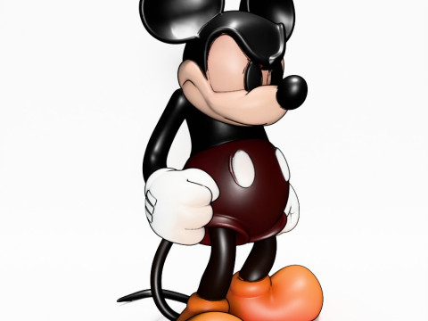 3D Printing Mad Mickey Mouse Dark toy Model 3D