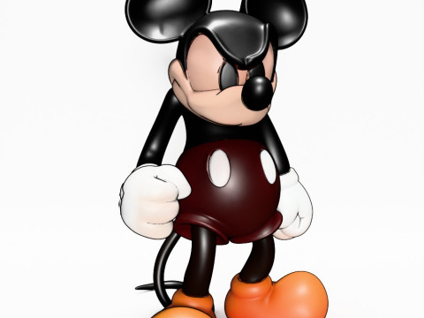 3D Printing Mad Mickey Mouse Dark toy Model 3D