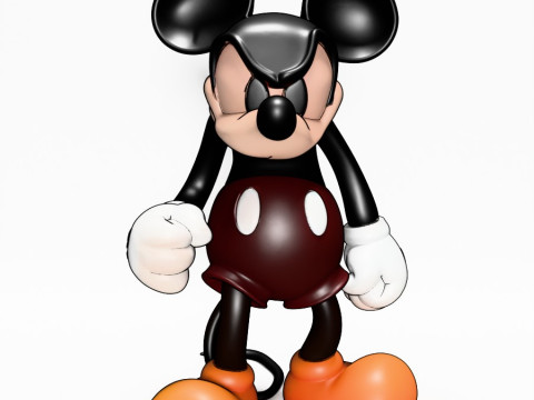 3D Printing Mad Mickey Mouse Dark toy Model 3D
