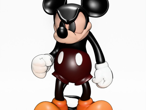 3D Printing Mad Mickey Mouse Dark toy Model 3D