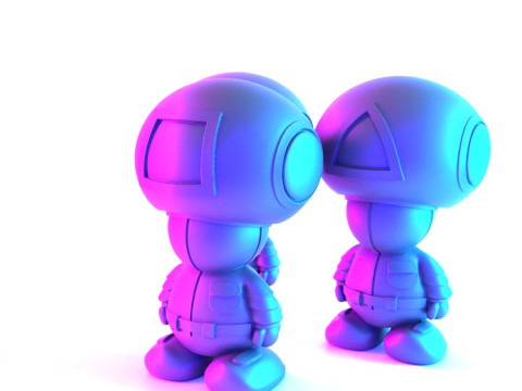 3D Printing Squid Games Toad Trooper Mario Bros toy 3D Model