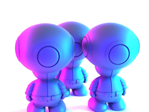 3D Printing Squid Games Toad Trooper Mario Bros toy 3D Model
