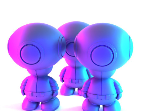 3D Printing Squid Games Toad Trooper Mario Bros toy 3D Model