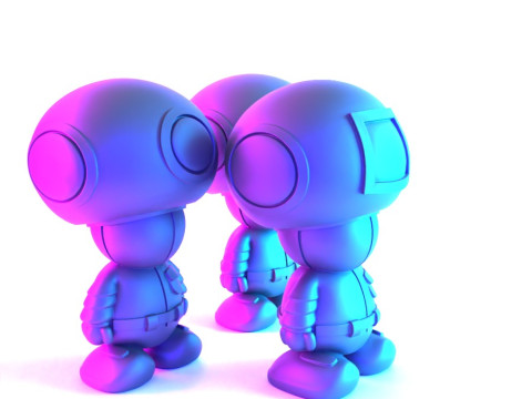 3D Printing Squid Games Toad Trooper Mario Bros toy 3D Model